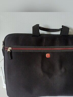 Swiss Gear Black Minimalist Laptop Bag 16" x 11.5"